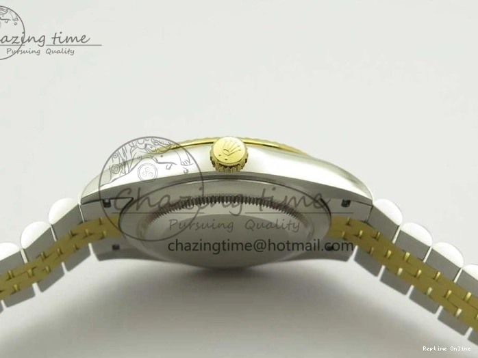 0131 Flexible DateJust 41 126334 904L SS YG DJF 1:1 Best Edition Gold Dial Diamond Markers on SS YG Jubilee Bracelet A 3250